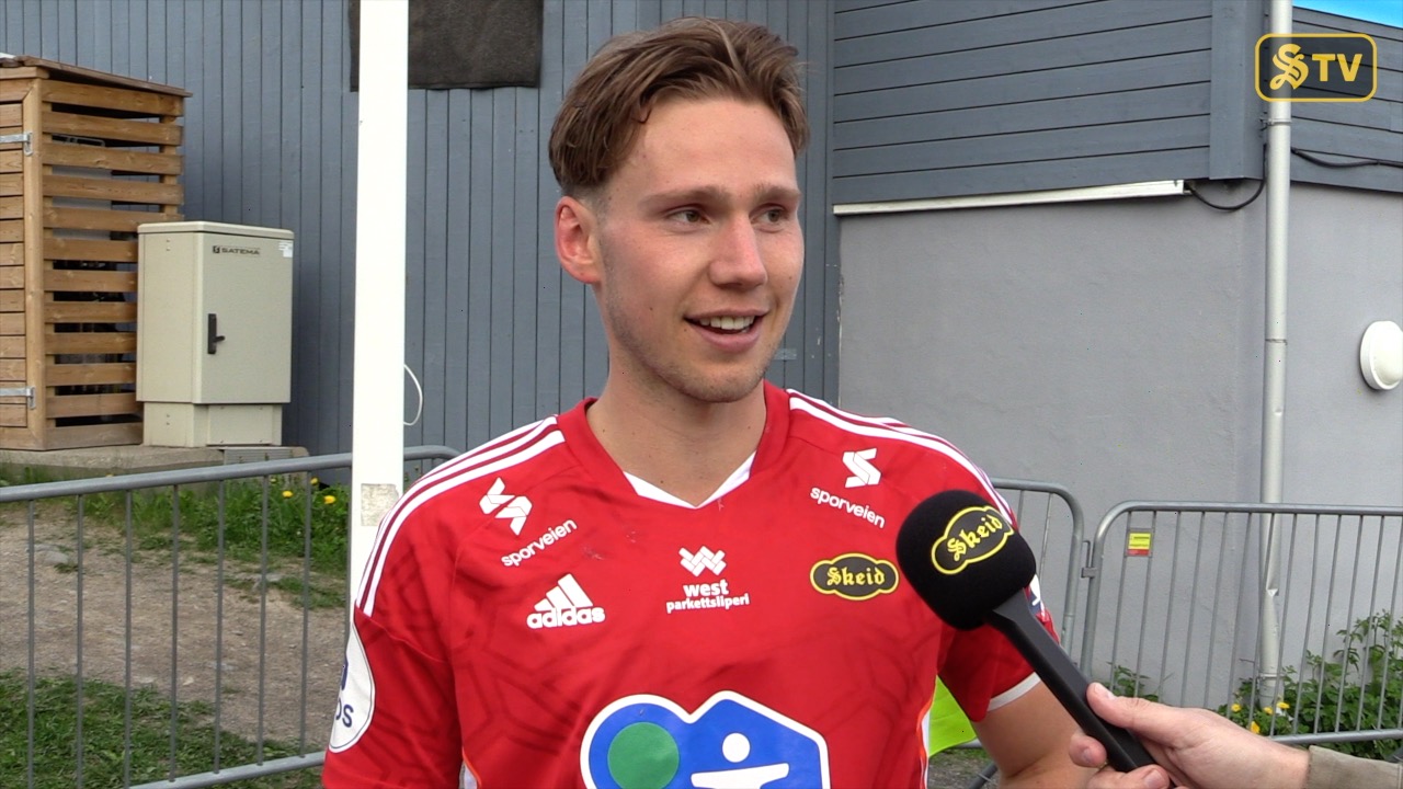 Intervju med Fredrik Berglie etter Skeid - Stjørdals-Blink